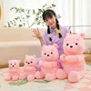 Söt sakura rosa björn stora plysch leksaksmodeller tecknad fyllda plyschdockor anime plysch leksaker kawaii barn födelsedagspresent dekor