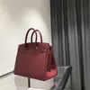 Bk Designer Handbag Leather High Quality Wine Red Headdress Womens Bag Large Capacity Bridal