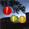 Lanterne Home Holiday Garden Decation 10 Lampada lanterna in tessuto di nylon cinese a luce solare alimentata a energia solare Illuminazione per esterni Consegna a goccia Dhavg