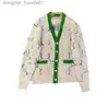Kvinnors tröjor 2022Gg Casual Sweater Coat Ggity Letter Cardigan Ny Loose Jin Zhixiu Autumn Women's Camel Color V-hals Mid-Length Knit L230915