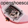 Luksusowy Richarmilles Watch Mechaniczny ruch automatyczny Wodoodporny Szwajcarski ruch RM0701 proszkowy po stronie pustej Transparent z D z D