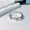 Crânio rua titânio aço banda anel moda casal festa de casamento homens e mulheres jóias punk anéis presente com box222e