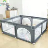 Baby Rail 150 180 CM Kinderen Kinderbox met Schuimbeschermer Speeltuin Veiligheid Hek Kid Ballenbak voor 0 6 Jaar Oud 230914