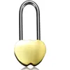 Novo cadeado amor bloqueio gravado coração duplo presentes do dia dos namorados 100 peças lot243k