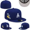 2024 Pink Color Baseball Signal Hats Classic Team Navy Blue Colors Mode Hip Hop Sport Herren Full Closed Design Caps Chapeau Hellgrau