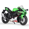 Diecast Model car WELLY 1 18 Ninja ZX10R Alloy Die Cast Motorcycle Model Toy Vehicle Collection Autobike Off Road Autocycle Toys Car 230915