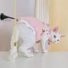 Cat Costumes Kitten Clothes Sphynx Pet Soft Warm Double-sided Fleece Winter Devon Rex Thickened Sphinx Hairless Outfits