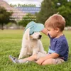 Vestuário para cães elegante e protetor chapéu de sol-confortável respirável chapéu para animais de estimação com furos de orelha para atividades ao ar livre