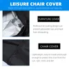 Couvre-chaises Couverture de plage Salon extérieur imperméable à l'eau durable pratique poussière premium portable inclinable 210d compact créatif