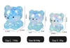 Aurora Maltose Material Cute Glitter Squeeze Bear Fidget Toys Mini Mochi Slow Rising Toy Hand Stress Relief Novelty Vent Ball Decompression Bear 2681