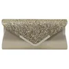 Portefeuilles Dames Handtas Avondtassen Voor Feestcadeau Keten Schoudertas Damesmode Gouden Clutch Portemonnee