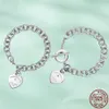 T Designer Bransoleta łańcucha wisząca z diamentowym naszyjnikiem 925 Sterling Srebrna biżuteria Rose złoto 18 -karatowe złoto FA205Q