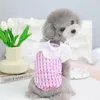 Vêtements pour chiens printemps et été vêtements pour animaux de compagnie vêtements Peplum Sling adapté au petit gilet confortable