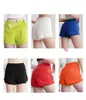 Zomer korte yogabroek antislip nep twee fitness yoga sneldrogende sportshorts damesmodetrend