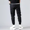 Pantalones Cargo de Hip Hop para hombre, pantalones Cargo informales Kpop de calle alta con muchos bolsillos, pantalones para correr, ropa de calle Modis, Harajuku1238q