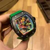 Luxe Richar Milles Affaires Montres Loisirs Graffiti Rm Creux Personnalité Mode Entièrement Automatique Montre Mécanique Bande Marée Atmosphère Sportive