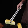 Outils pince allongée nourriture Barbecue pain Steak épaissi gâteau extérieur avec couvercle pieds de poulet pour la cuisson