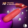 NXY Vibradores Rose Vibrador Juguete Empuje Telescópico Chupando Consolador Huevo Lengua Femenina Lamiendo Punto G Pezón Estimulación del Clítoris Sexo para Mujeres 230809