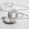 Neuer Stil Quarzwerk große weiße Stahl römische Halskette Retro-Schmuck ganze Modeuhr Uhr Pullover Kette Taschenuhr247y