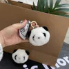 Schattige kleine panda-autosleutelhanger Koreaans ontwerp in pluche poppentas hanger208i