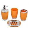 Tandborstehållare 4st badrumstillbehör Set PP Plastic Suit Cup Holder Soap Dish Dispenser Kit 230915