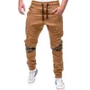 Printemps été hommes pantalons décontracté taille élastique coupe ajustée pantalons longs mode homme pantalons de survêtement Cargos pantalons hombre2712