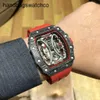 Richarmilles Uhr Mechanische Uhren Richads Milles Richad Business Casual Carbon Fiber Herren Automatik Hollow Out Atmosphere Sport Mode Miller frj