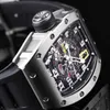 Schweizer Uhr RicharsMille ZF Factory Tourbillon Automatikwerk Uhren Richarmille Uhrwerk Armbanduhr Top Qualität unbenutzt Serie RM030 Machinery Titan