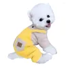 Vestuário para cães Engrossado Pet Cat Teddy Bomei Koki Schnauzer Bibear Roupas Pequeno Inverno Quatro Pernas Roupas