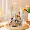 Gift Wrap Transparent Pvc Tote Packaging Bag Clear Daisy Plastic Handbag Wedding Candy Box Party Supplies Cosmetic