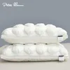 Peter Khanun 48 74cm Luxury 3D Style Rectangle White Goose Feather Down Down-Profof 100％Cottone Bedding Pillow 063 210831259H