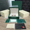 Rolex Box montre Homme or automatique Boîtiers de montre blanc Original intérieur extérieur femme montres boîtes hommes vert boîtes m116508 126720 1166247n