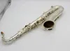 Ny B Flat Eastern Music Satin Silver Plated Tenor Saxophone Tenor Sax med Case