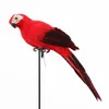 Garden Decorations Foam Feather Parrot Imitation Bird Model Creative Miniature 25/35cm Lawn Figurine Ornament Home Decoration