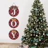 Decoraciones navideñas Putuo Decor 1 pieza Feliz Navidad Colgantes Letreros de madera Joy Colgantes Decoración de pared para el hogar Fiesta de Navidad Granja Sala de estar 230914
