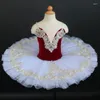 Stage Wear Rose Ballet Tutu Robe Blanc Swan Lake Pancake Performance Costume Belly Dancewear Fille Gimnastic