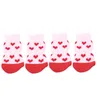 Dog Apparel 4pcs Size L M S Pet Cat Cute Socks Traction Control For Indoor Wear Clothing Shoes 2023