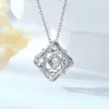 Designer-Schmuck S Sterling Silber HW-Halskette für Damen, leichter, modischer Diamant-Anhänger, Halskette und Kragenkette, vielseitig einsetzbar