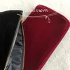 24x15x7cm Gift G Fashion Black Zipper Bag Elegant G Beauty Costorics Bag Vip Case Fashion Velvet Makeup Bag2697