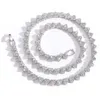 Chaîne en or 18 carats glacé, collier et Bracelets en forme de cœur d'amour pour Couple, plaqué or et argent, bijoux Hip Hop scintillants 295C