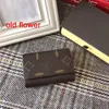 5A Genuine leather Designers Men wallets flower card holder women fashion plaid style purse mens Clutch wallet luxurys Man Bags with box brown black