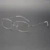 Solglasögon ramar Danmark Märke Eyeglass Frame Men Ultralight Titanium Skruvfria glasögon Kvinnor Myopia Optiska receptbelagda glasögon