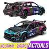 Blocchi Jiestar 57010 Technical Super Car WRX STI Compatibile MOC 79953 Building Bricks Puzzle Toy per regali di compleanno per bambini 230914