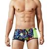 Męskie stroje kąpielowe seksowne nadruk puszki pływackie mężczyźni gej męscy Swimsuit Swim Swim Shorts