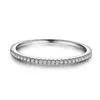 90% KORTING Pave Diamond Ring Originele 925 sterling zilveren sieraden Engagement Wedding band Ringen voor Vrouwen Bruids Charm Party Bijou