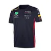 F1 Racing Team Uniforme Saison POLO à manches courtes Fan de voiture Veste à séchage rapide Passionné de culture automobile Salopette Logo peut être c213Q