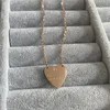 3 kleuren Dames Designer Ketting G Brief Liefde Hart Hanger Titanium Staal Luxe Liefde Ketting Mode-sieraden Met Stofzak