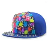 Gorras de bola GBCNYIER Cool Dance Show Sombrero Remache Hiphop Deporte Sol Ocio al aire libre Parkour Cap Moda Joven Visera