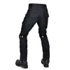 Jeans pour hommes moto quatre saisons antichute imperméable coupe-vent respirant élastique taille haute pantalon d'équitation 230914