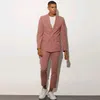 Costume Tuxedos à Double boutonnage pour Homme, Blazer à revers, veste et pantalon, Costume formel 2 pièces, 2023, Suits253W